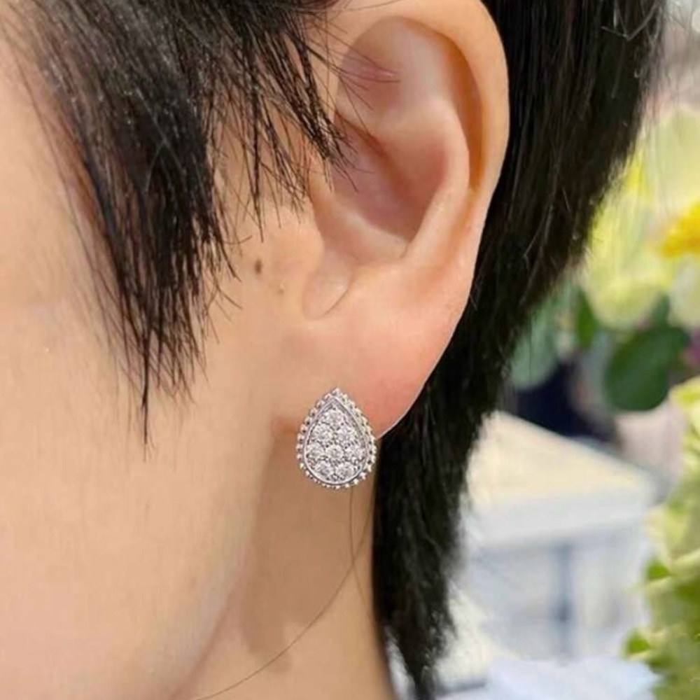 Elegant Silver Teardrop Earrings